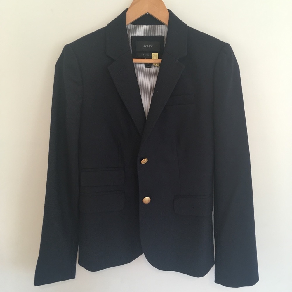 J Crew Schoolboy Blazer - Navy, Size 0